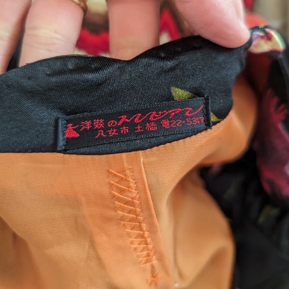 Vintage Floral Asian Dress - Picture 7 of 8